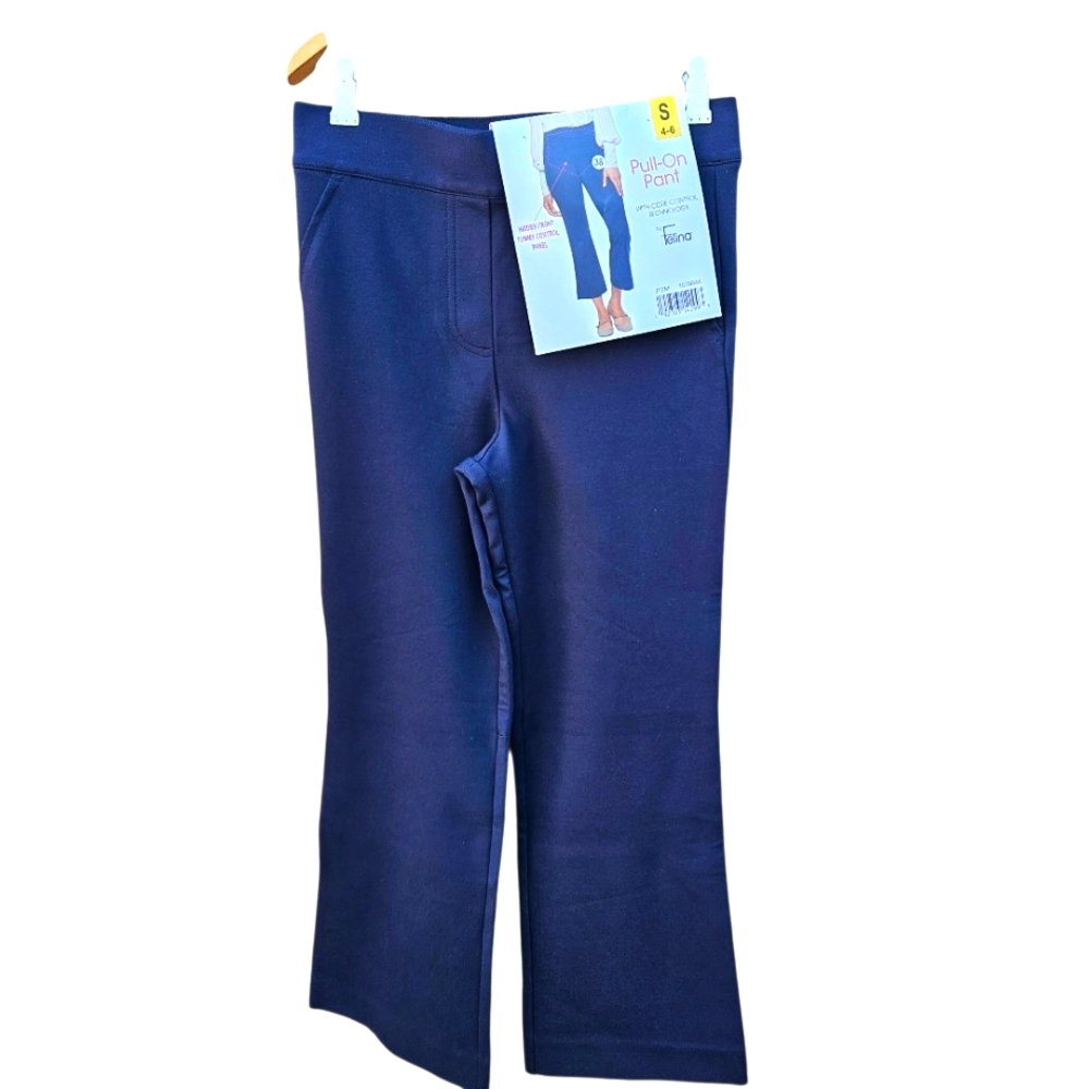 Felina Navy Pull-On Pants Womens Size S